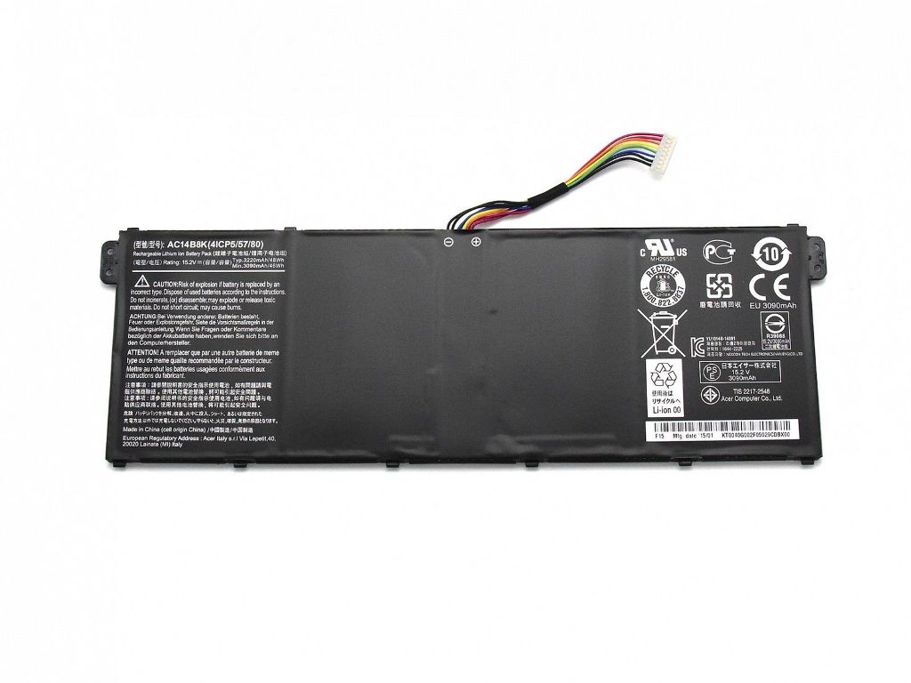 Batterie pour AC14B3K AC14B8K Acer TravelMate B115 P238 P276 P449 P459 X349-M X349-G2-M Gateway NE511 NE512 NE513 NE527(compatible)