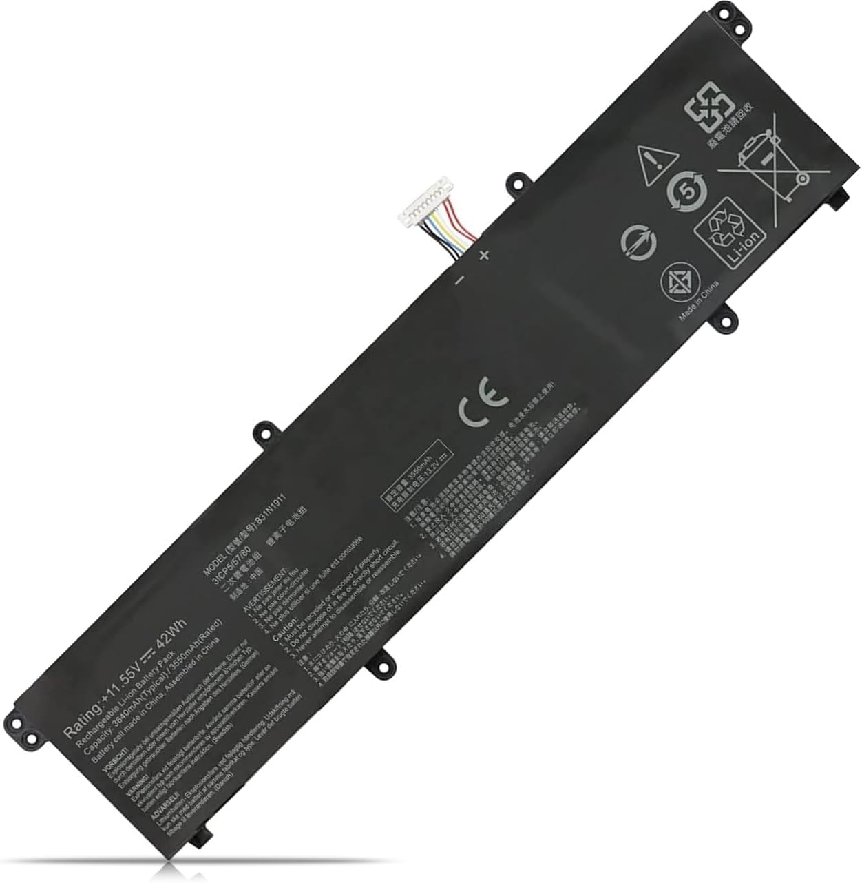 Batterie pour B31N1911 Asus X413FF VivoBook Flip 14 TM420IA-EC147 B0B200-03580300(compatible)