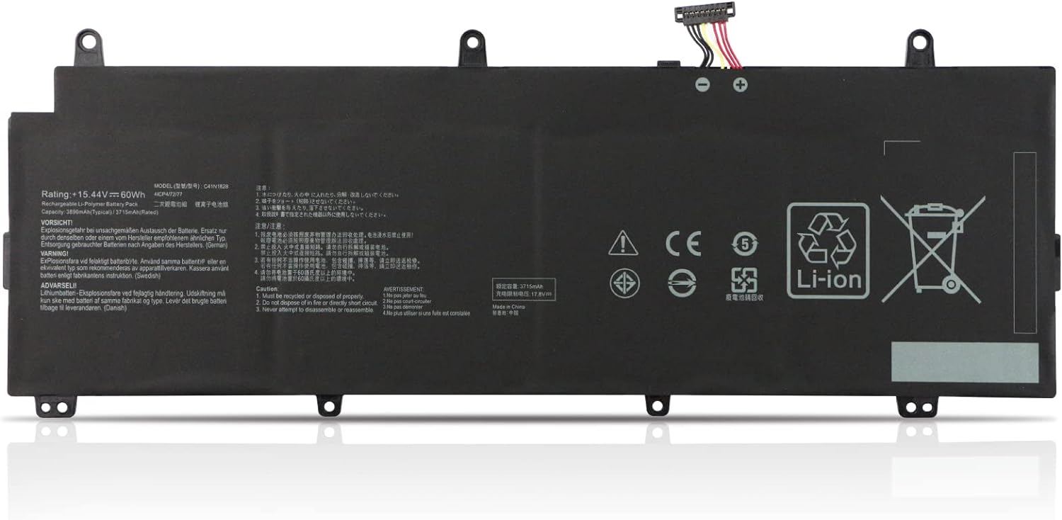 C41N1828 ASUS ROG Zephyrus S GX531GV GX531GW GX531GX GX531GWR GX531GXR compatible battery