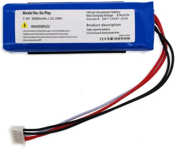 Batterie 7.4V 3000mAh CP-HK06 GSP1029102 01 Harman/Kardon Go Play, Go Play Mini, GO+ Play(compatible)