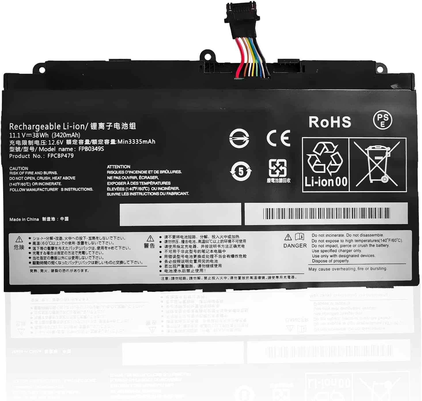 (image pour) Batterie pour FPB0349S FPCBP479 FPB0326S Fujitsu Stylistic Q665 Q739 Q738 Q616 Series