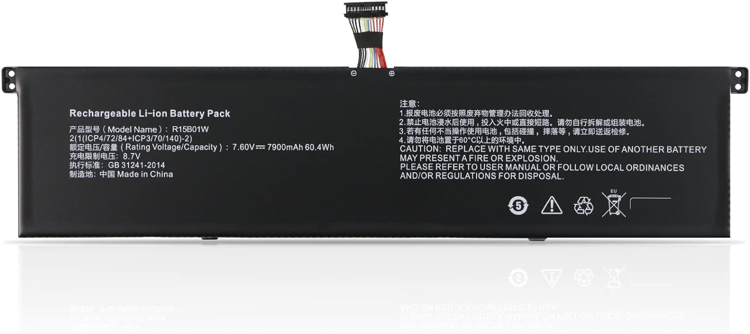 R15B01W R15BO1W Xiaomi Pro 15.6 Inch Series compatible battery